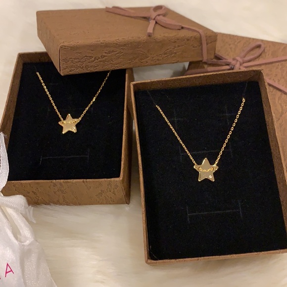 NEW 14k Gold plated Necklace with REAL diamond accent💎 - Picture 8 of 15